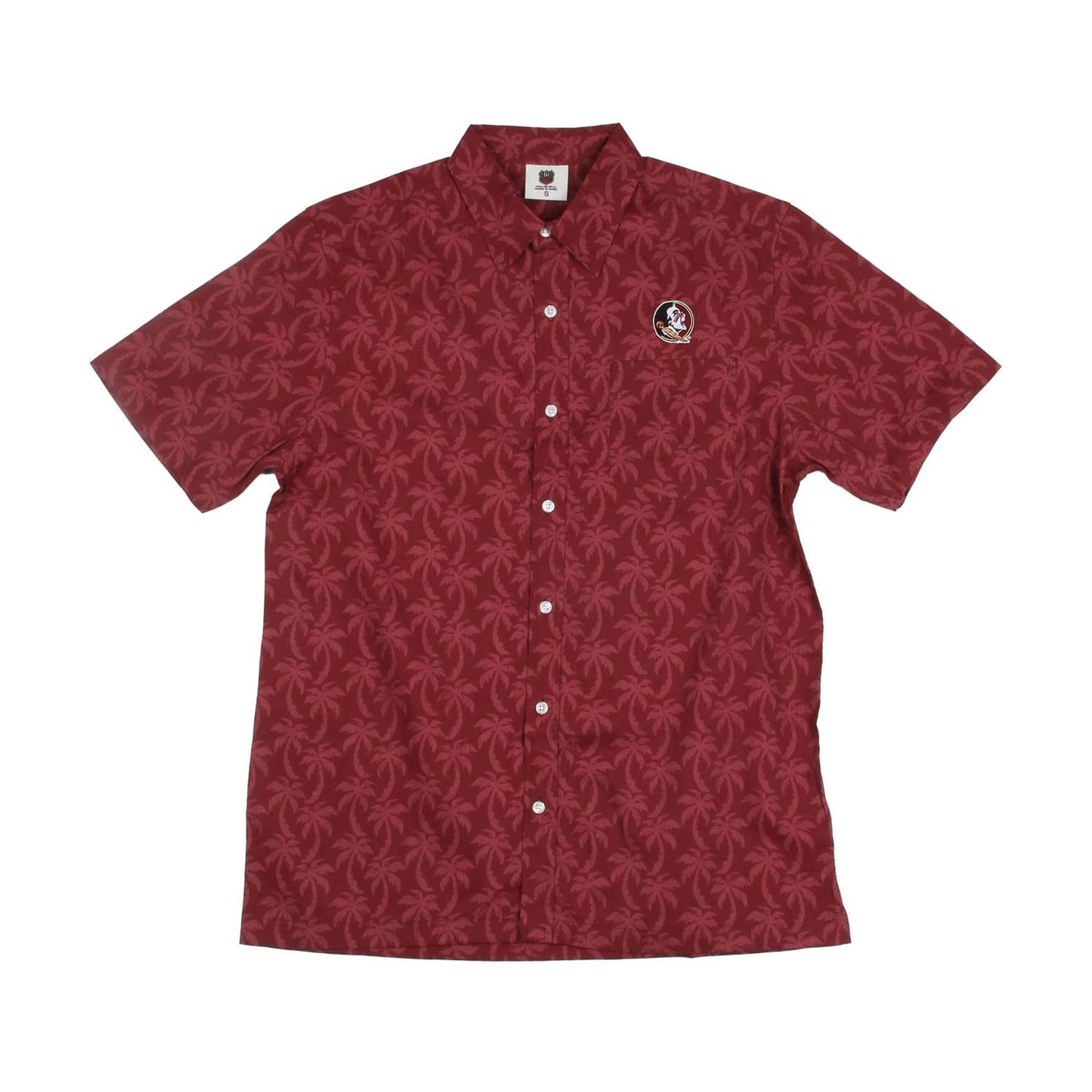 Men's Florida State Seminoles Palm Short Sleeve Shirt