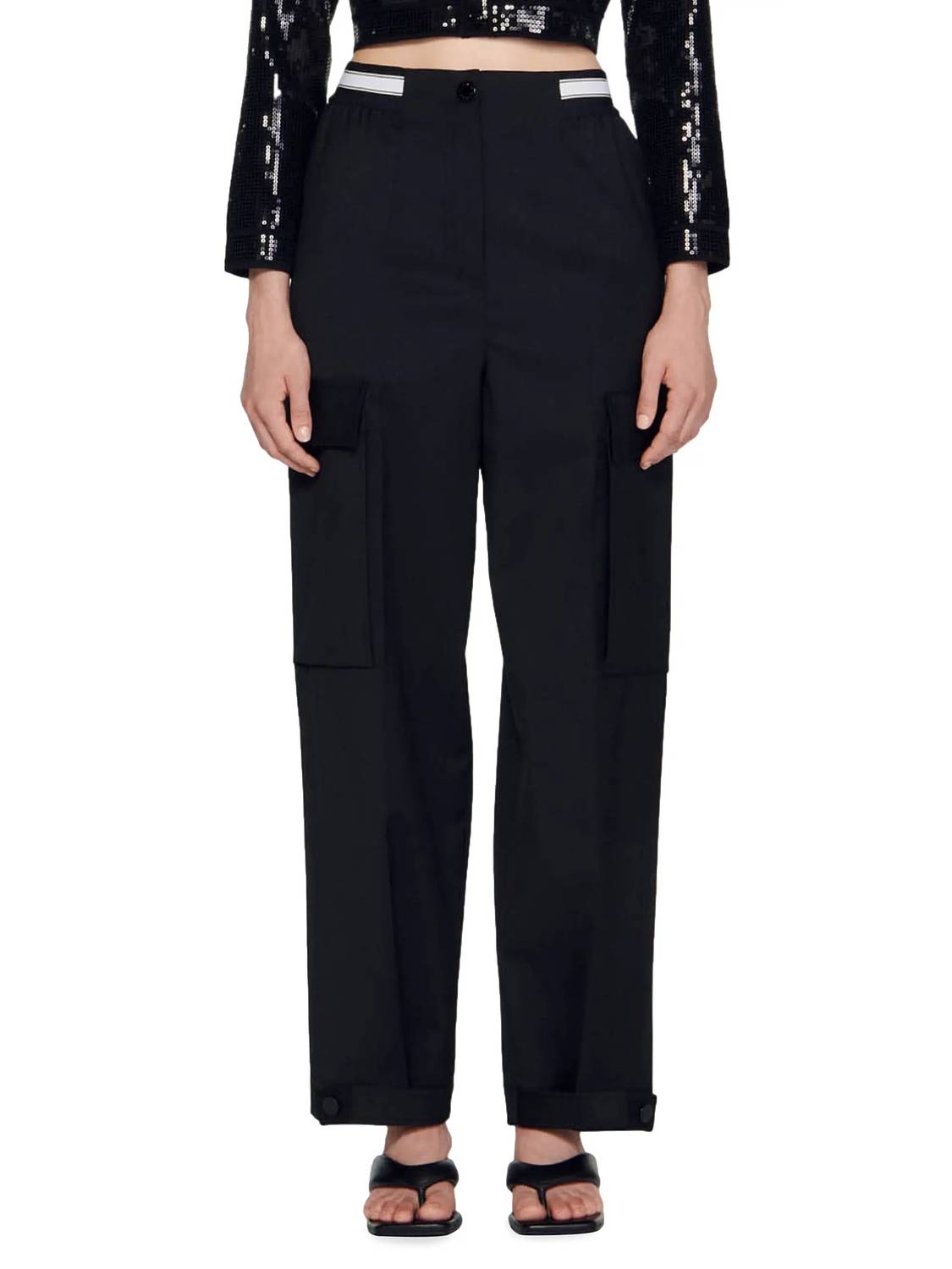 Pre-loved Wide Leg Twill Cargo Pant