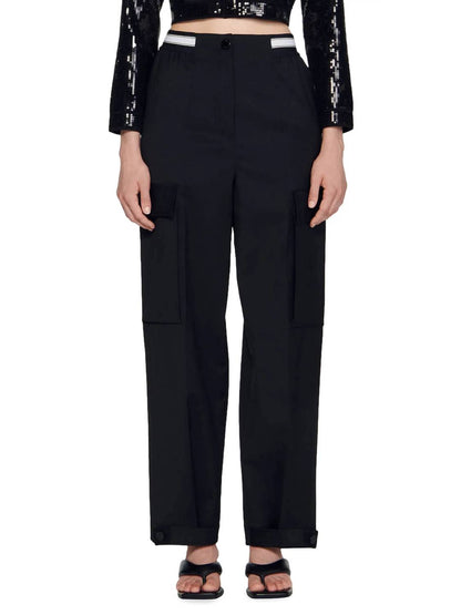 Pre-loved Wide Leg Twill Cargo Pant