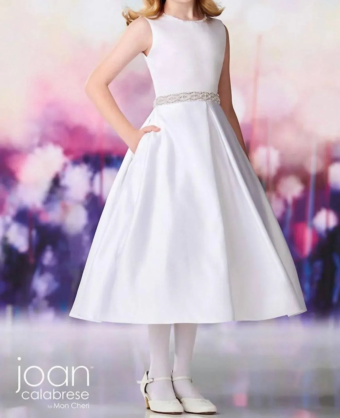 Joan Calabrese - Beaded Neckline & Waistband Dress - Rack Hunt