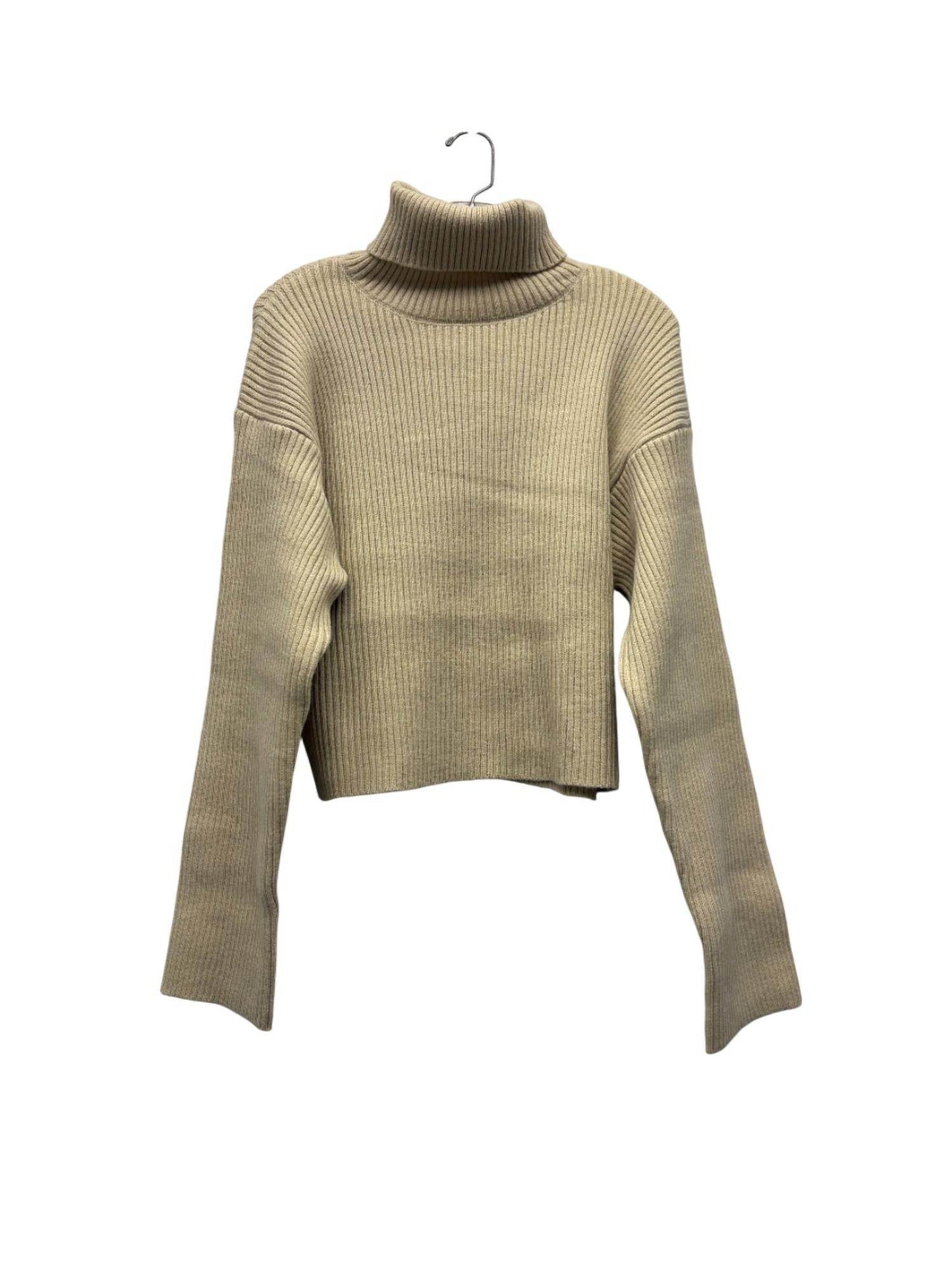 Lala Factory - Ribbed-Knit Cropped Turtleneck Sweater - Rack Hunt -
