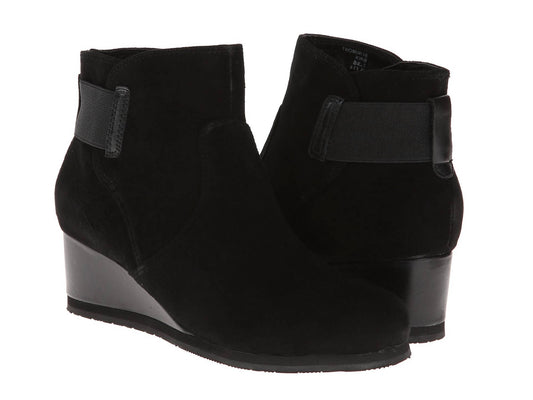 Earthies Women's Beaumont Boot in Black Suede