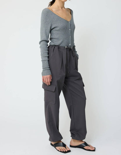 Women's Cropped V Neck Cardigan