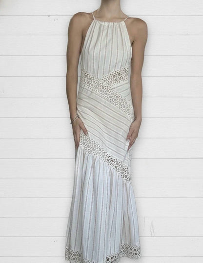 Bella Halter Cutout Tiered Dress