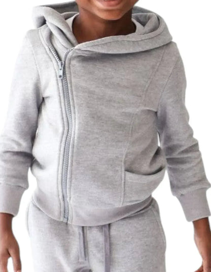 TiNY TRENDSETTER - Kid's Asymmetrical Zip Hoodie - Rack Hunt