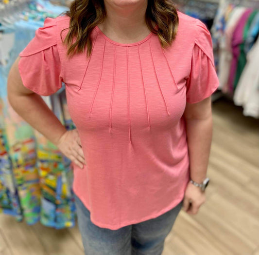 Southern Lady - Tulip Short Sleeve Top - Rack Hunt