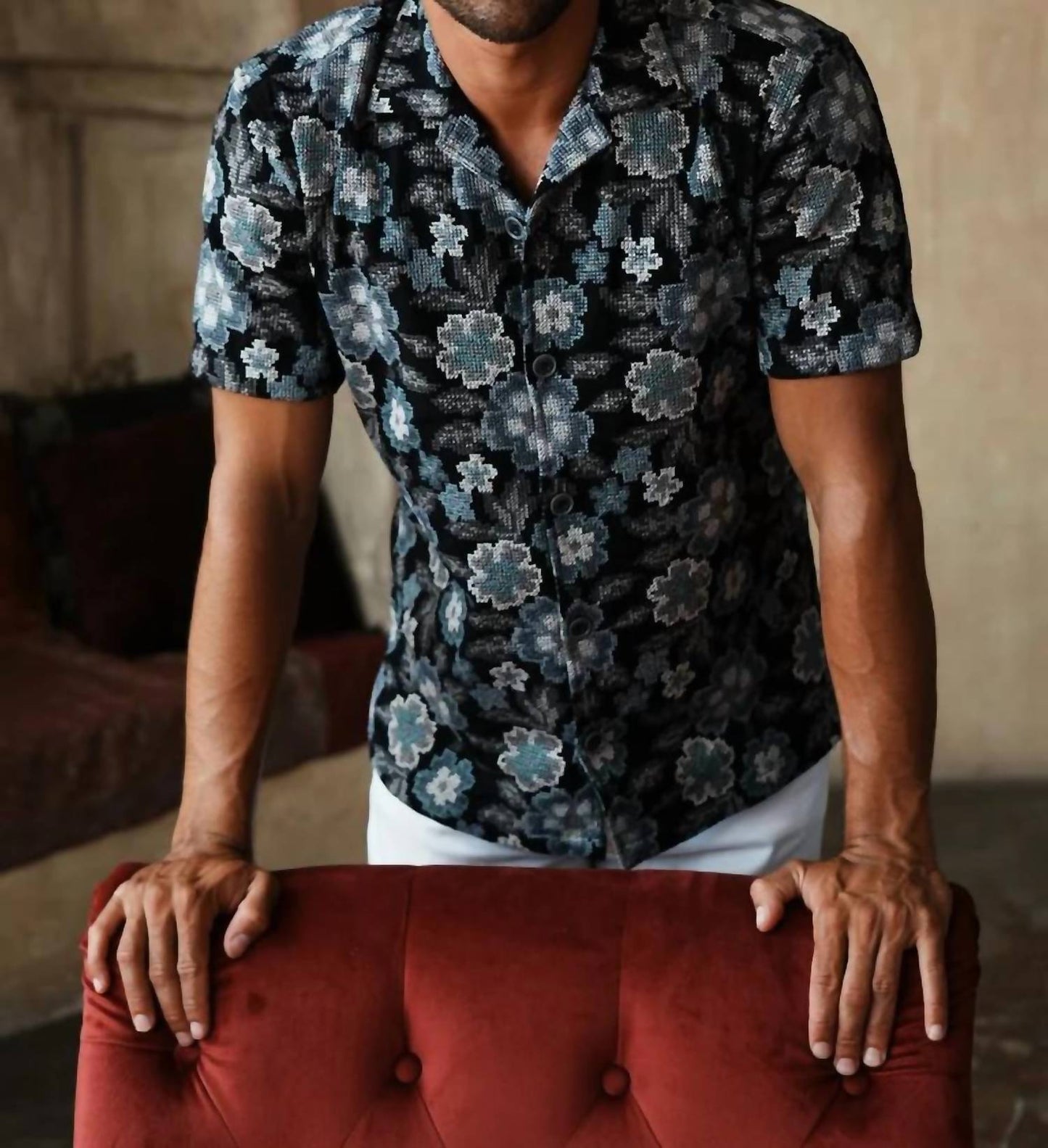 Pixel Bloom Artisan Short Sleeve Shirt