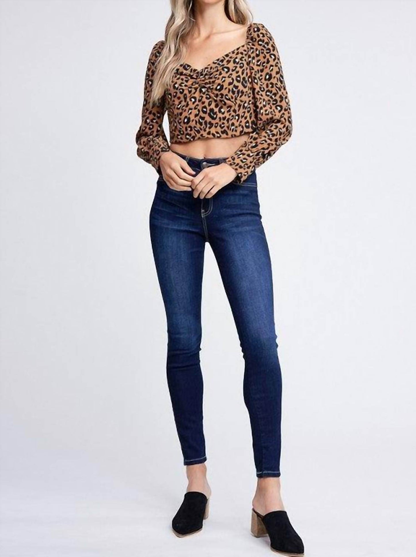 Ruby Lane Boutique - Jacqueline Leopard Crop Top - Rack Hunt