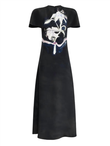 Daisy Silk Midi Dress