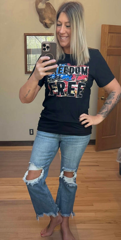 Freedom Isn't Free Patriotic Graphic Tee