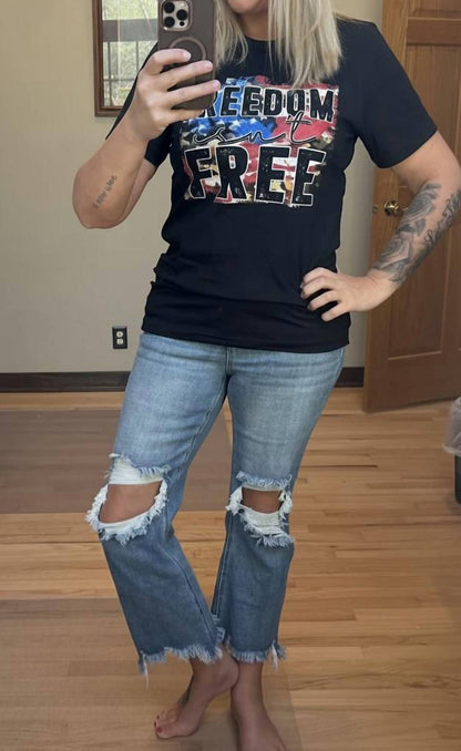 Freedom Isn't Free Patriotic Graphic Tee
