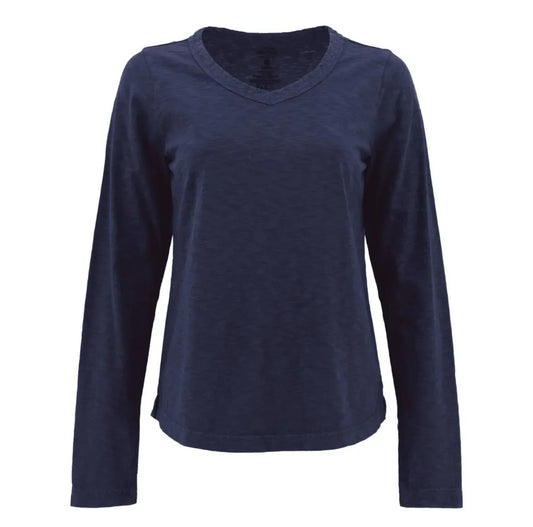 Old Ranch - Layla Organic V-Neck Top - Rack Hunt