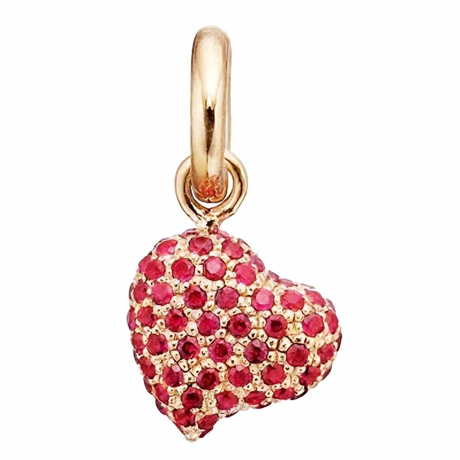 Story Jewellery - Women's Gold Plated Pave Sparkle Heart Charm - Rack Hunt
