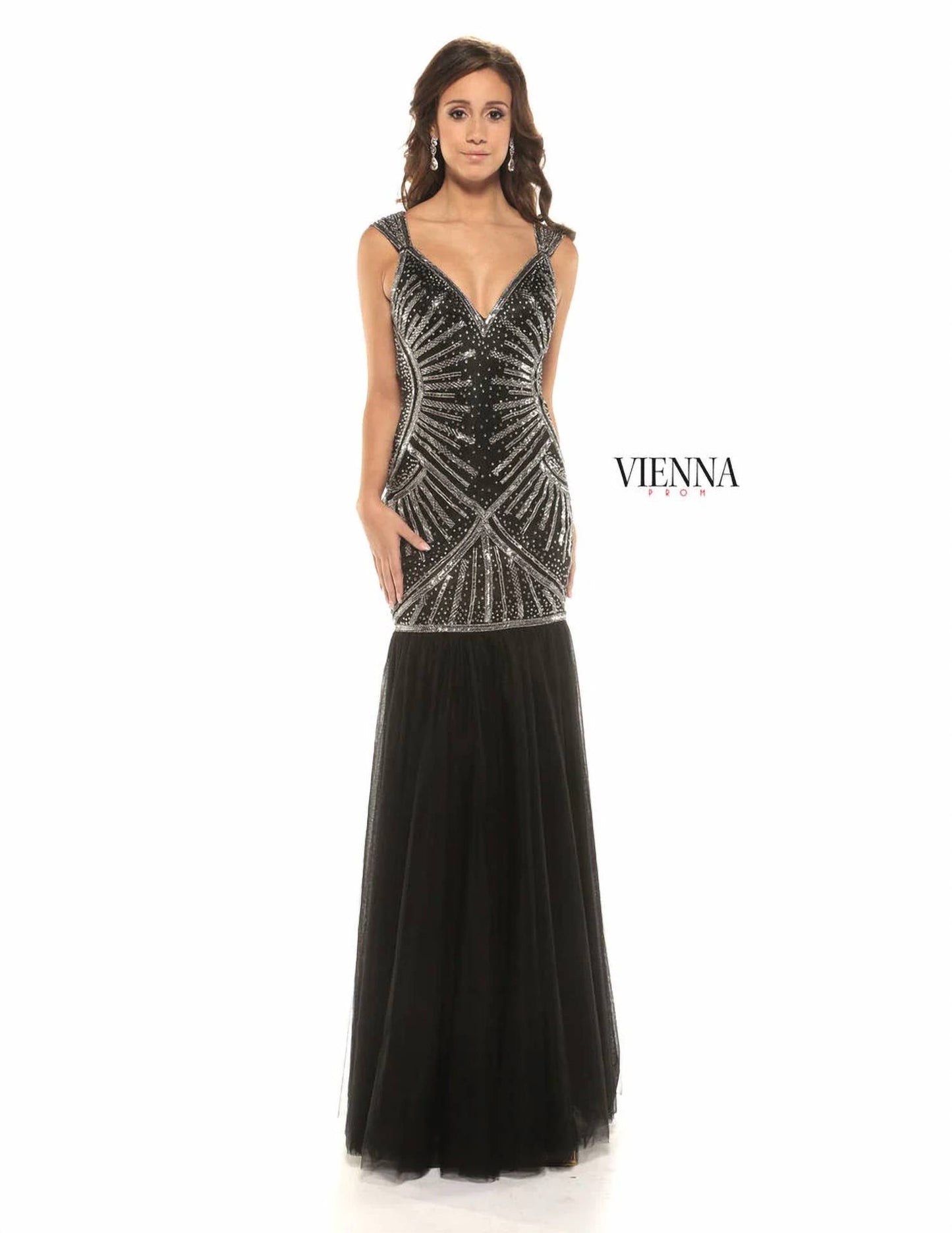 Deep V Prom Dress