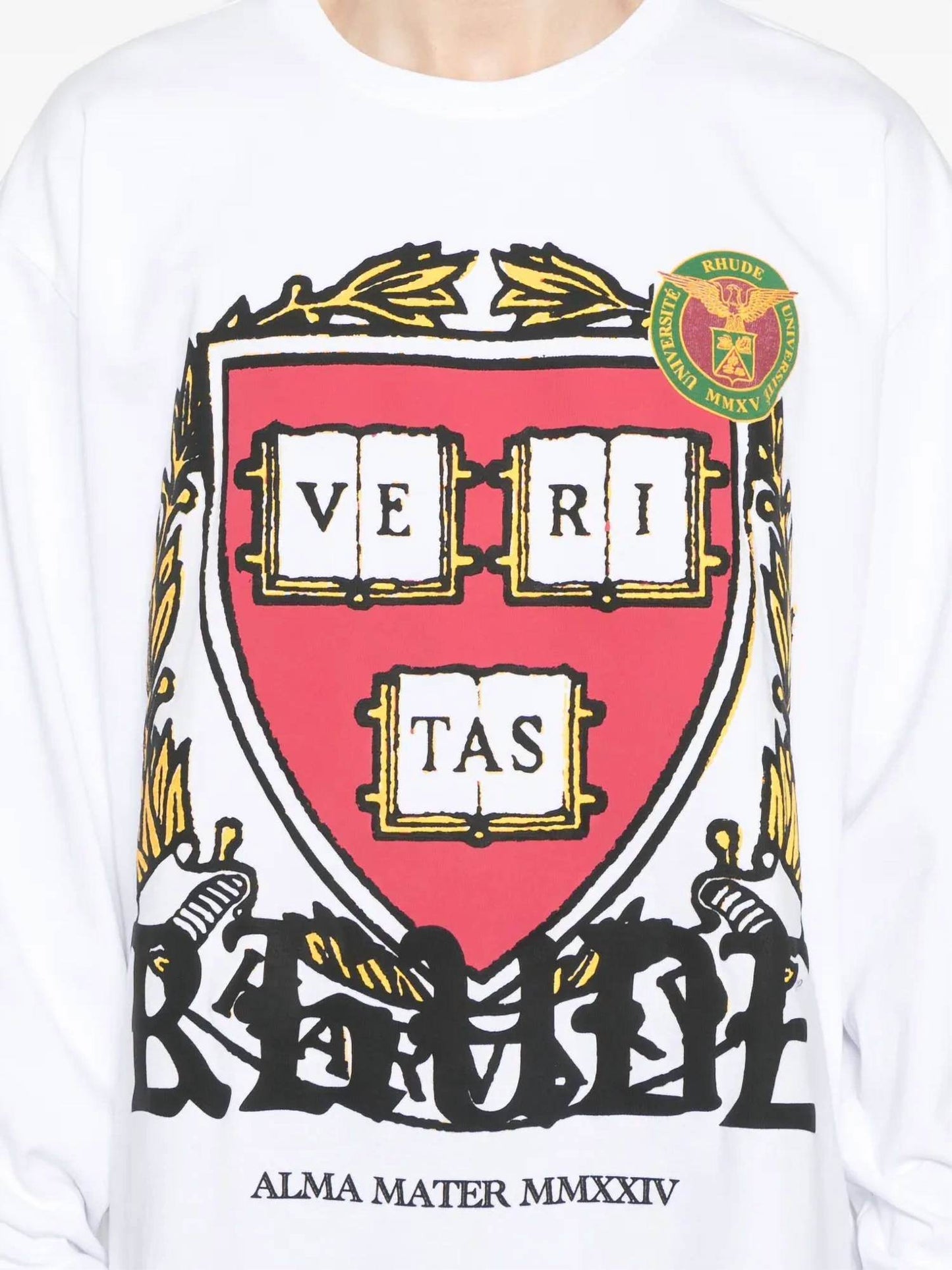 Rhude - Veritas Long Sleeve Graphic T-shirt - Rack Hunt