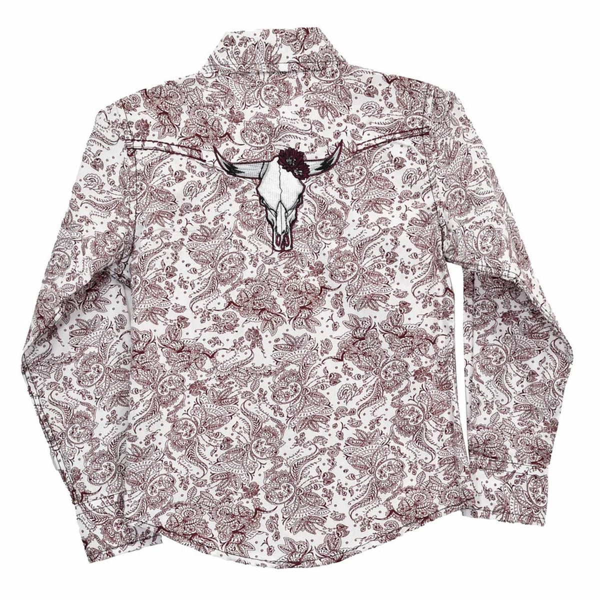 Girl's Floral Paisley Long Sleeve Shirt