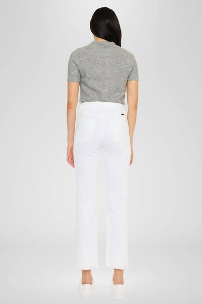 High Rise Slim Straight Jeans