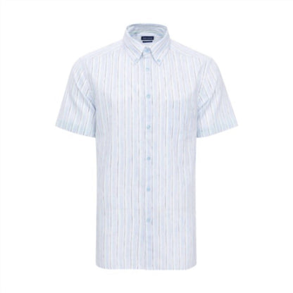 Men's Multi Stripe Short Sleeve Shirt