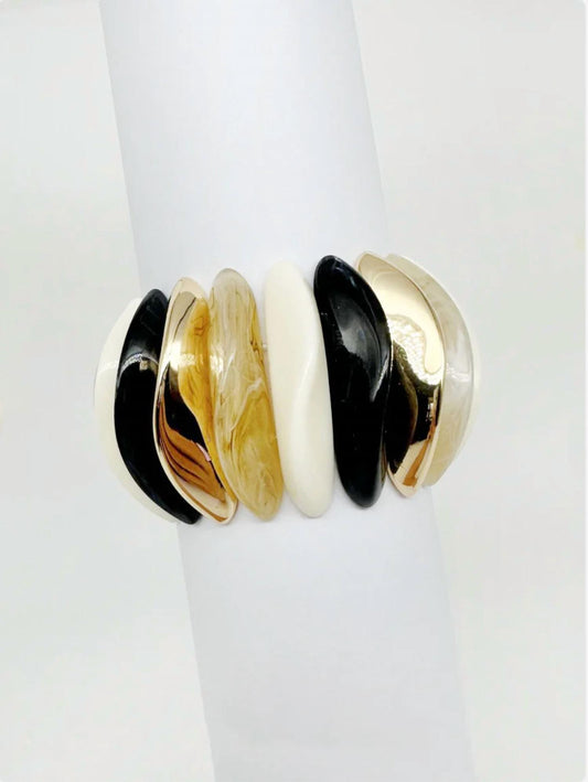 Women's Marbled Waves Stretch Bracelet