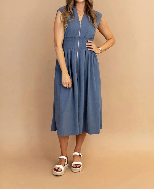 Dolly V-neck Midi Dress