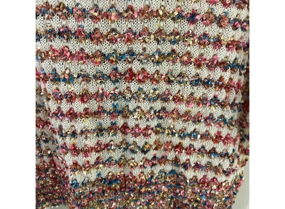 Women's Knit Sweater With Pearl Buttons