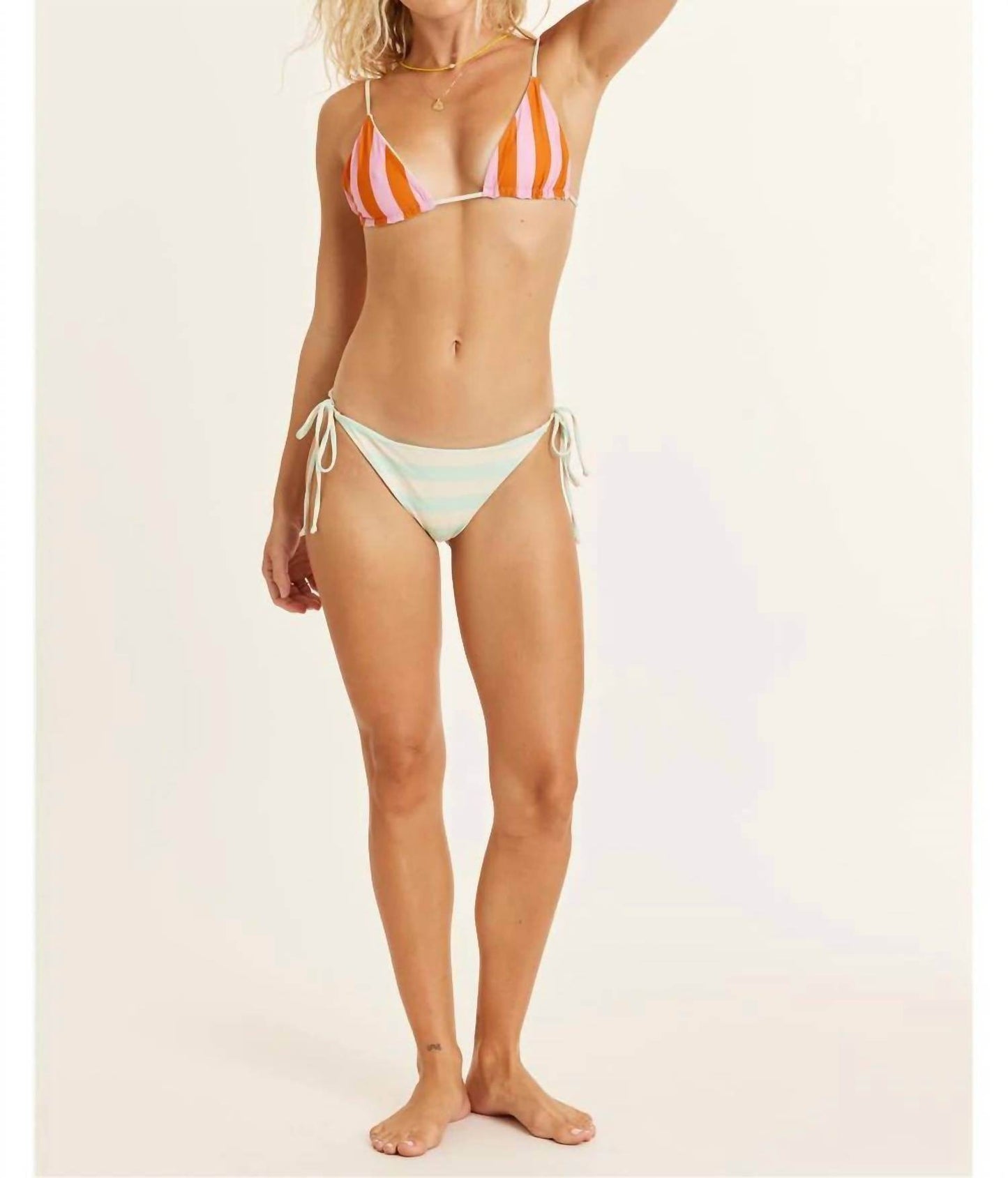 Sisstrevolution - Chasing Tides Reversible Tie-side Bikini Bottom - Rack Hunt -
