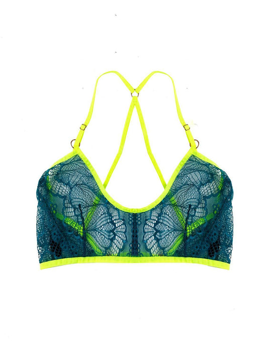 TITOV - Women's Samantha Neon Lace Bralette - Rack Hunt -