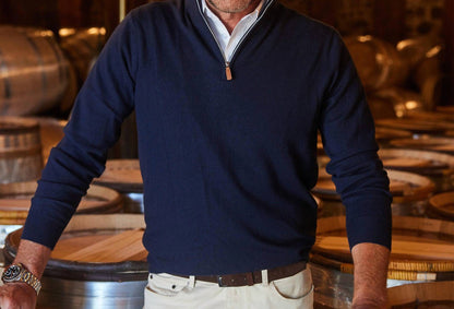 Australian Merino Quarter Zip Sweater