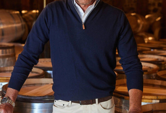 Australian Merino Quarter Zip Sweater