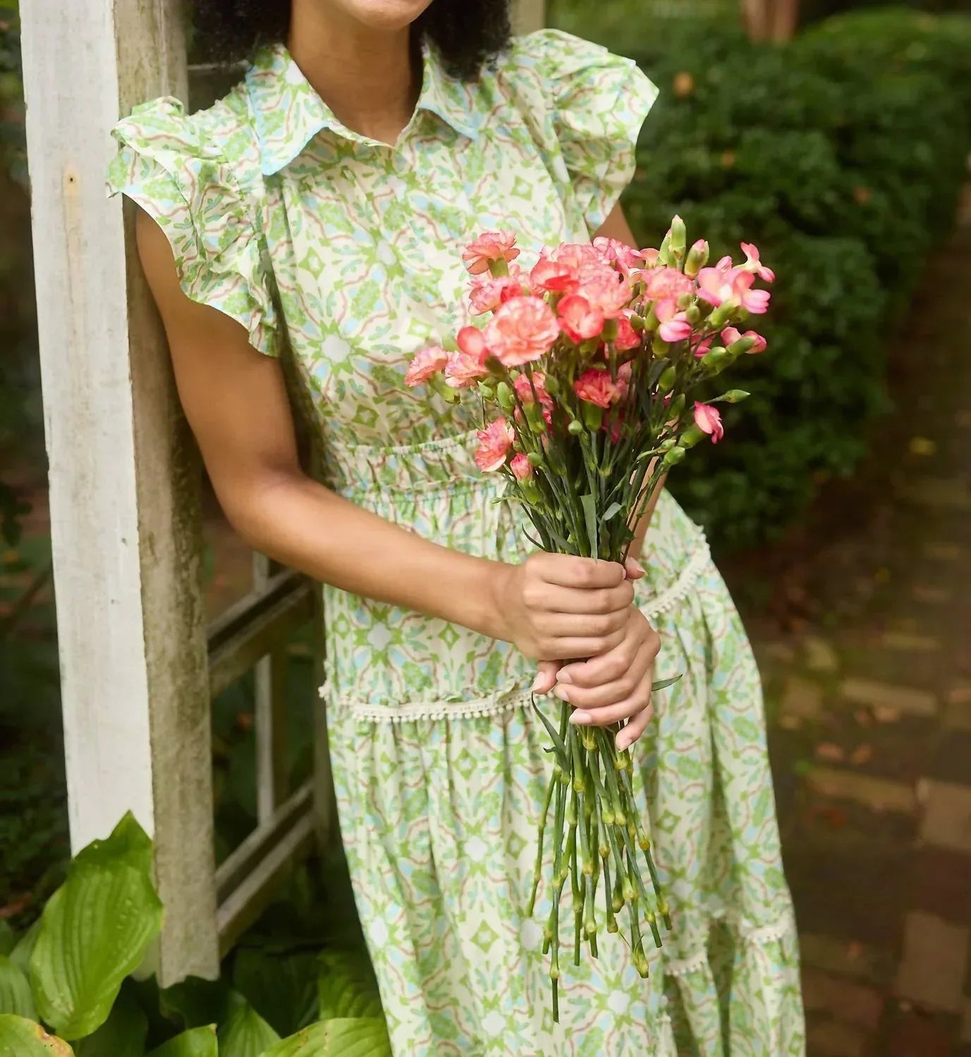 BROOKS AVENUE - Flutter Sleeve Midi Dress - Rack Hunt