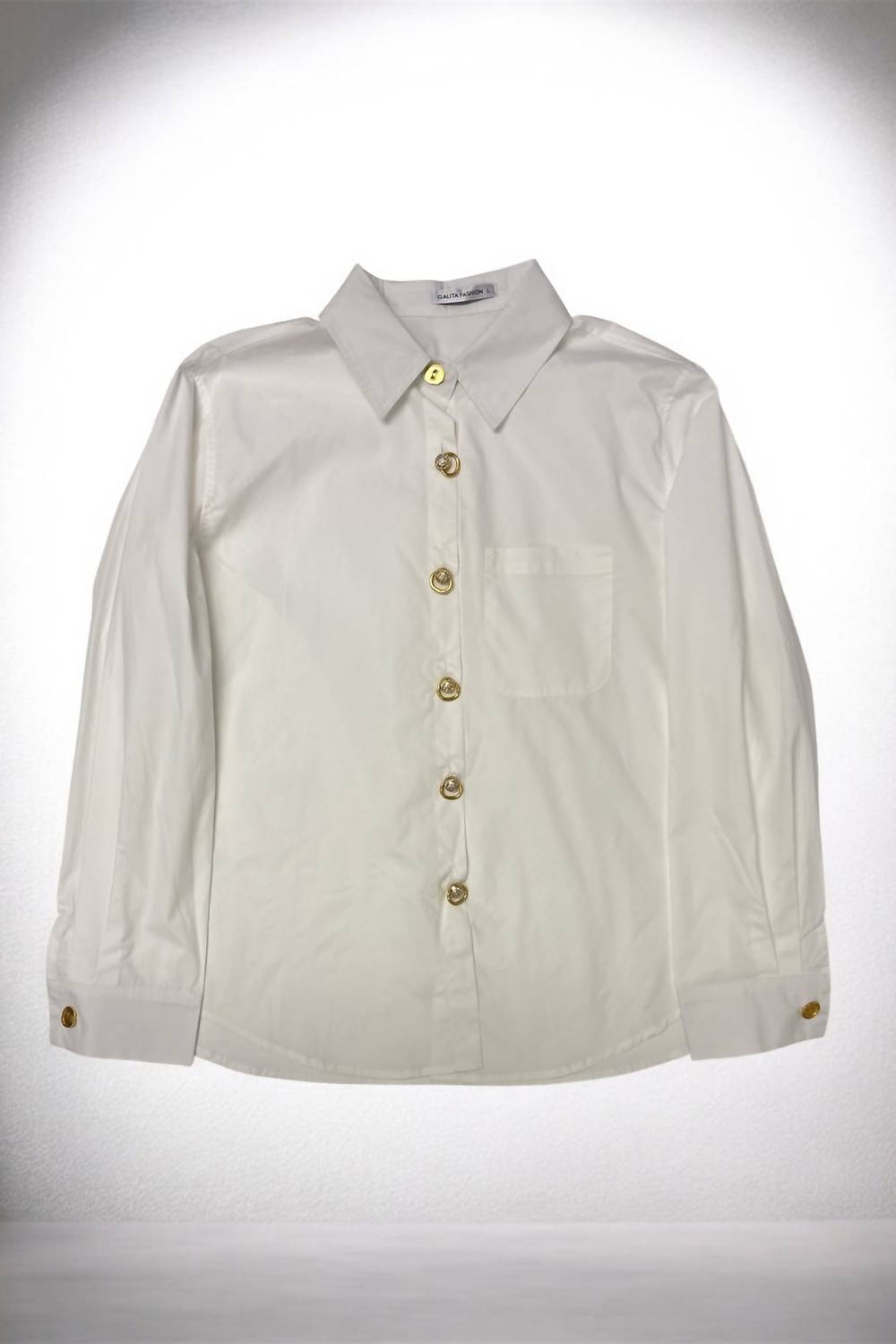 Longsleeve Gold Buttons Down Top