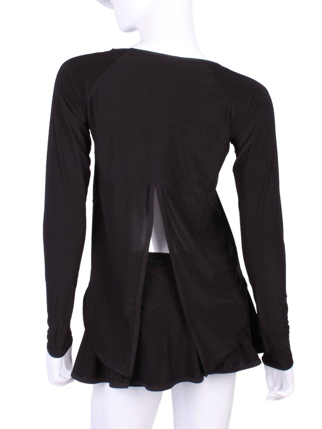 Love Love Tennis - Women's Tie Back Long Sleeve Tee - Rack Hunt -