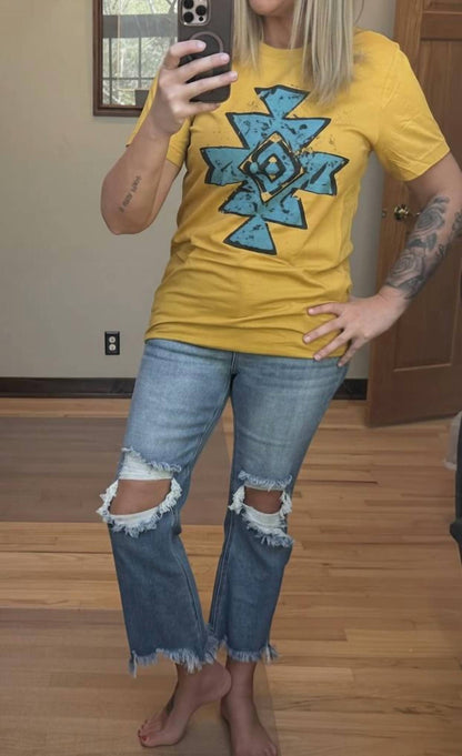 Aztec Tribal Graphic Tee