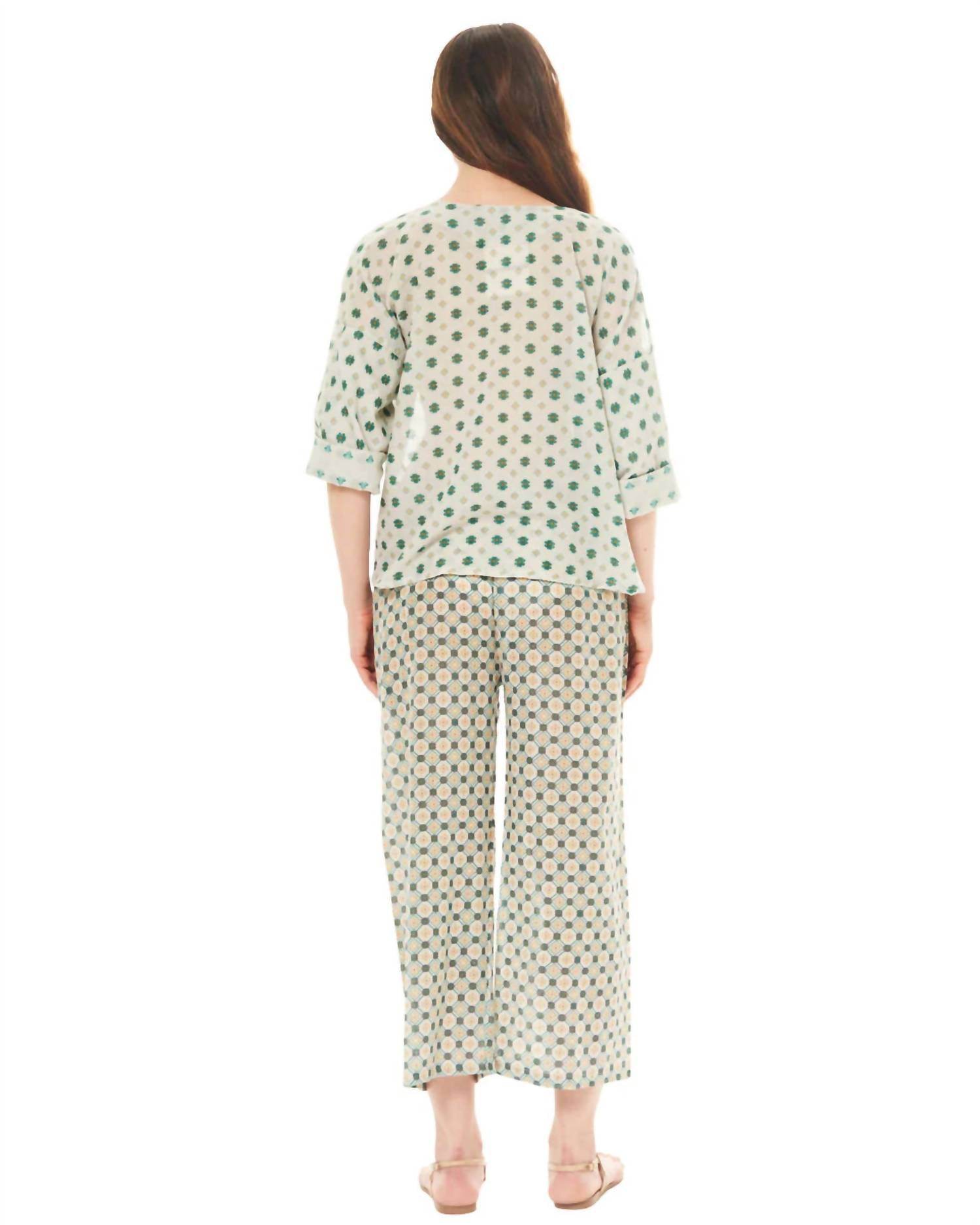 Diza Gabo - Fern Printed Blouse - Rack Hunt -