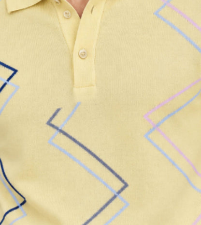 Short Sleeve Knit Polo Shirt