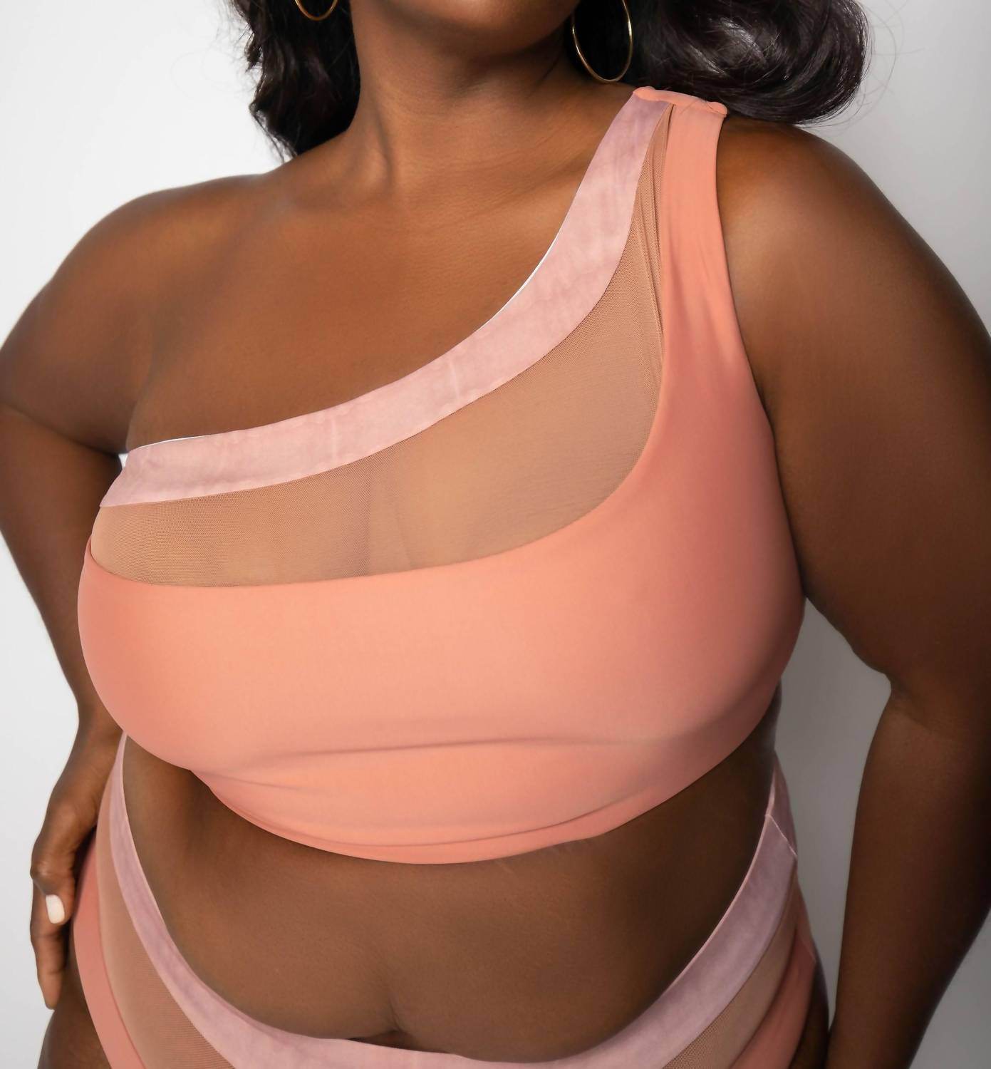 Nomads - Bay One-shoulder Swim Top - Plus - Rack Hunt -