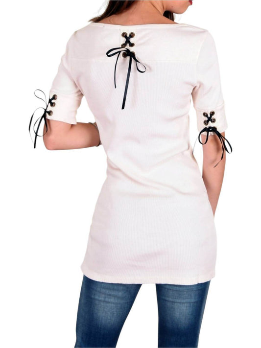 Tough Luv - Y2K Lace Up Tunic Top - Rack Hunt -