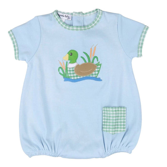 Kids Gingham Mallard Applique Pajamas