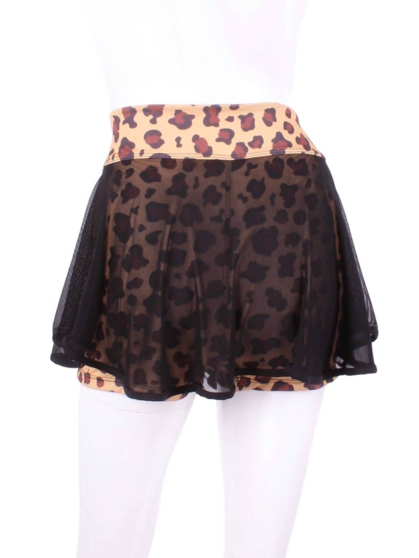 Love Love Tennis - Women's Mesh On Leopard Love Skirt - Rack Hunt