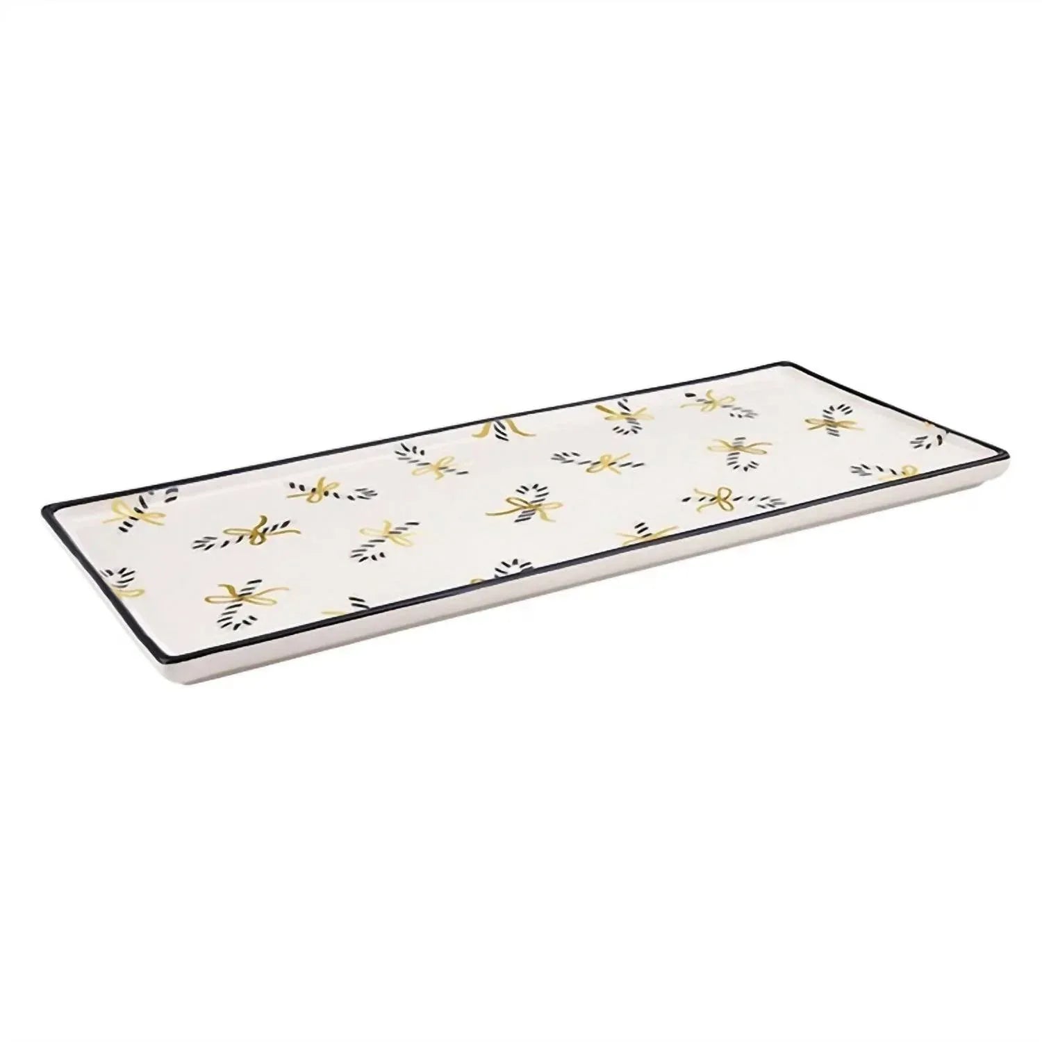 Santa Barbara Design Studio - Candy Canes Ceramic Platter - Rack Hunt