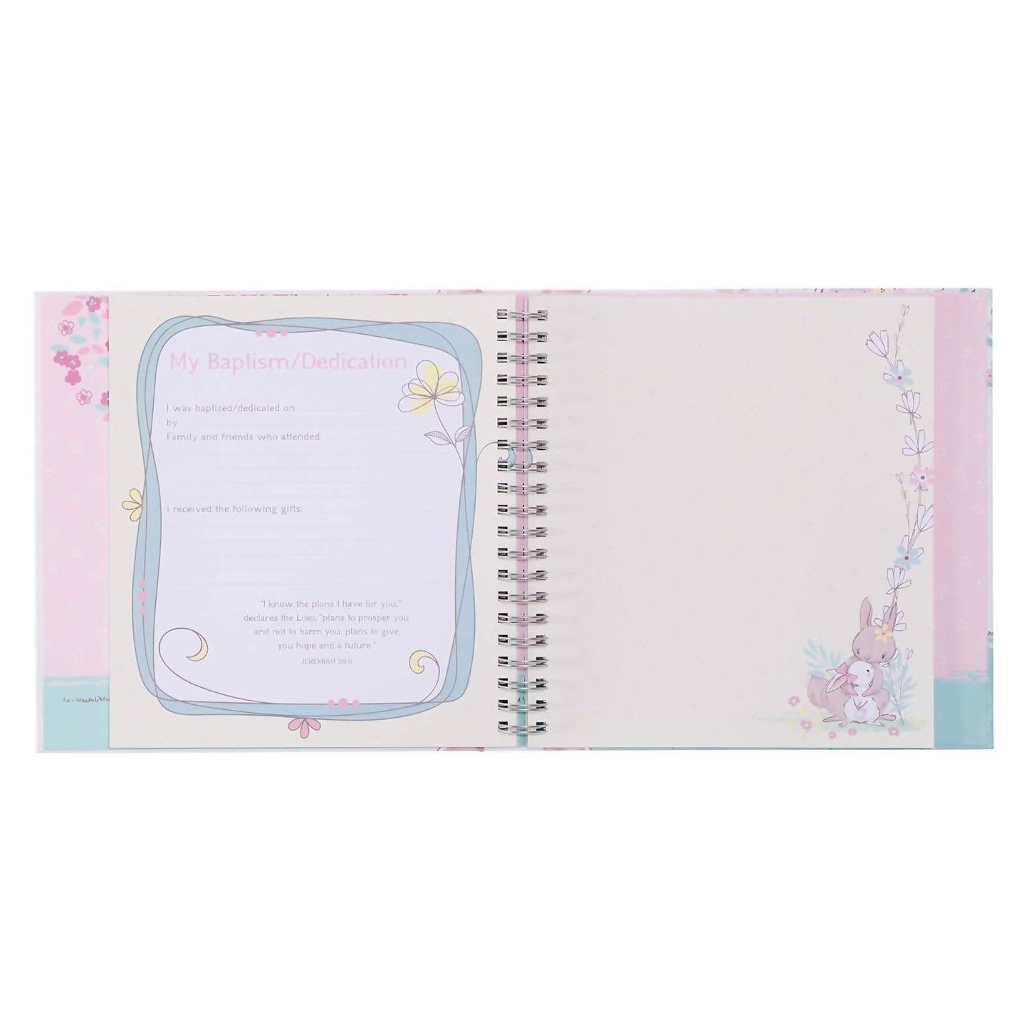 Christian Art Gifts - Girl Baby Book of Memories Keepsake Photo - Rack Hunt -