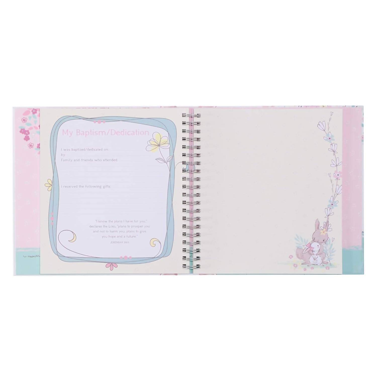 Christian Art Gifts - Girl Baby Book of Memories Keepsake Photo - Rack Hunt -