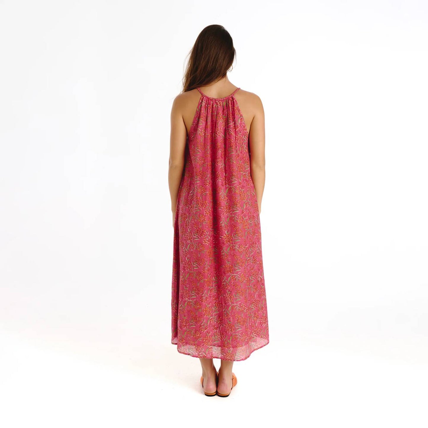 Nara High Neck Floral Dress