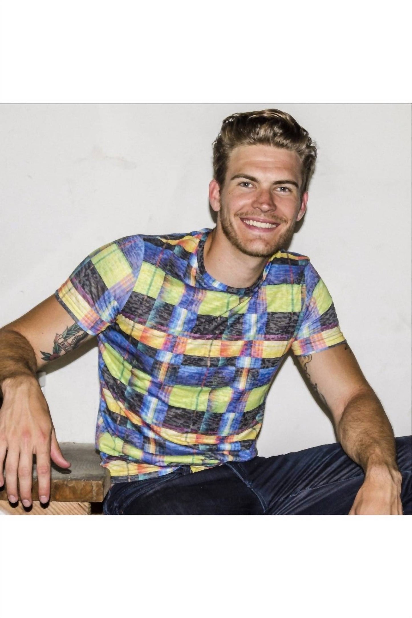 Men's Stripes Print T-shirt