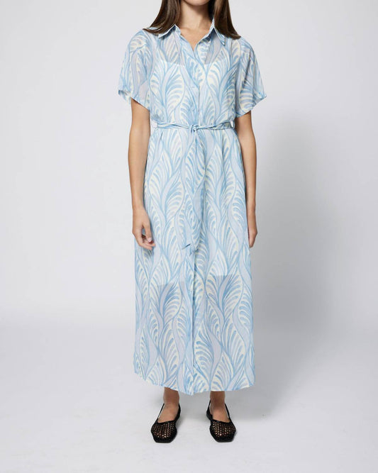 Amanda Maria - Chiffon Beach Print Shirt Dress - Rack Hunt -