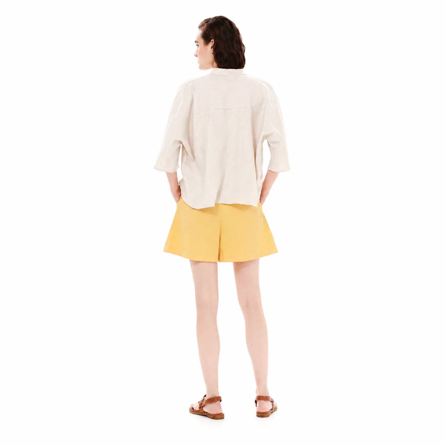 Seams And Structure High Waisted Pleated Shorts