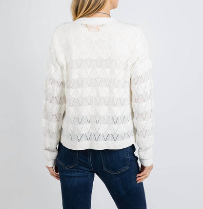 Chevron Stitch Cardigan
