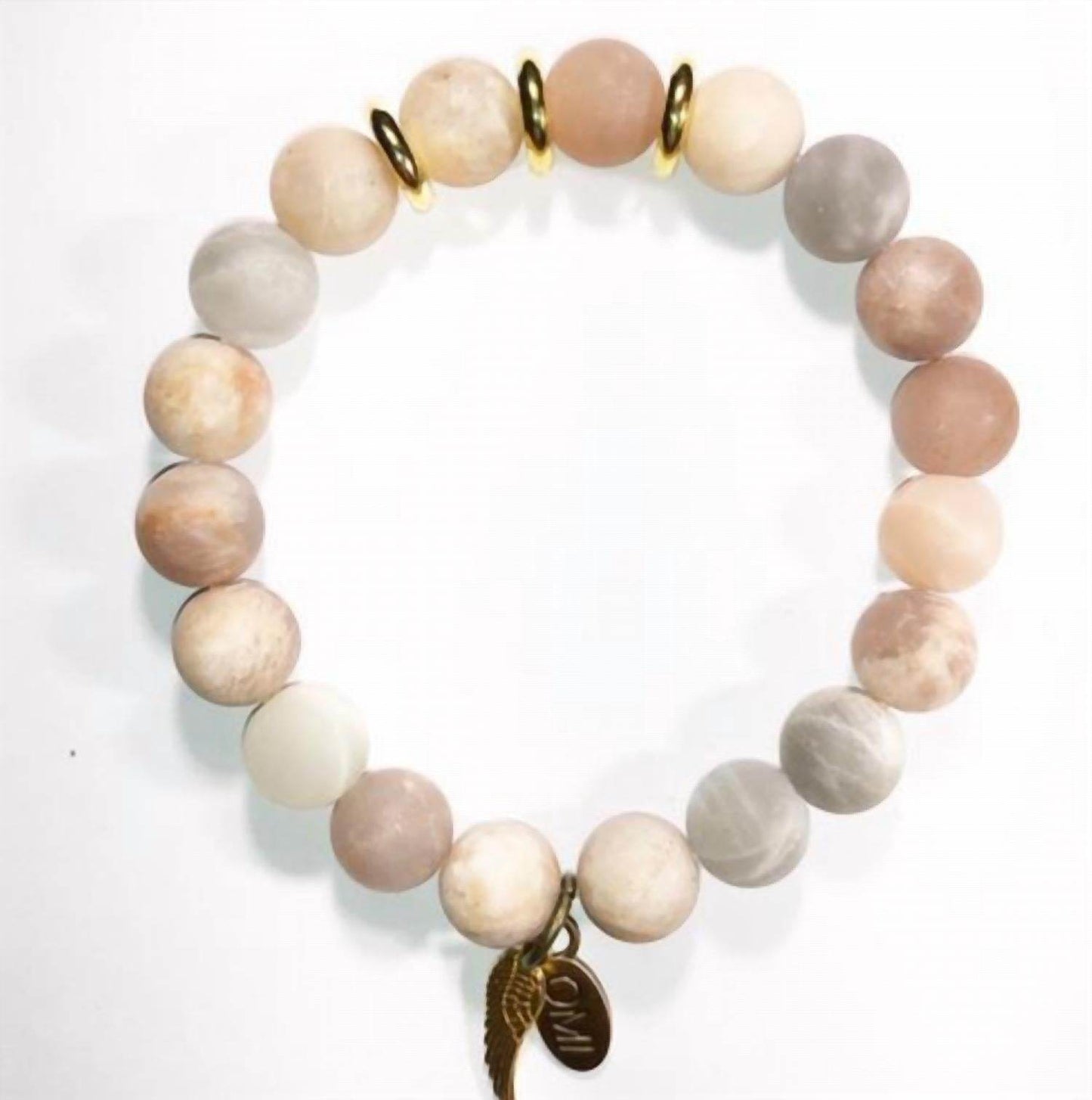 OMI - Women's Into The Sunset Sunstone Gold Spacers Bracelet - Rack Hunt -