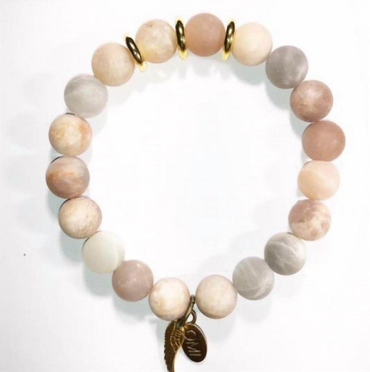 OMI - Women's Into The Sunset Sunstone Gold Spacers Bracelet - Rack Hunt -