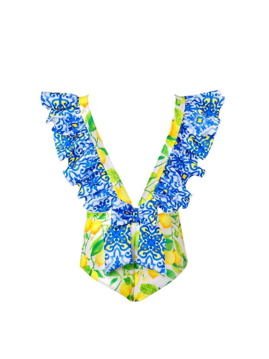 Lia Sahara - Girl's Ruffled One Piece Swimsuit - Rack Hunt -